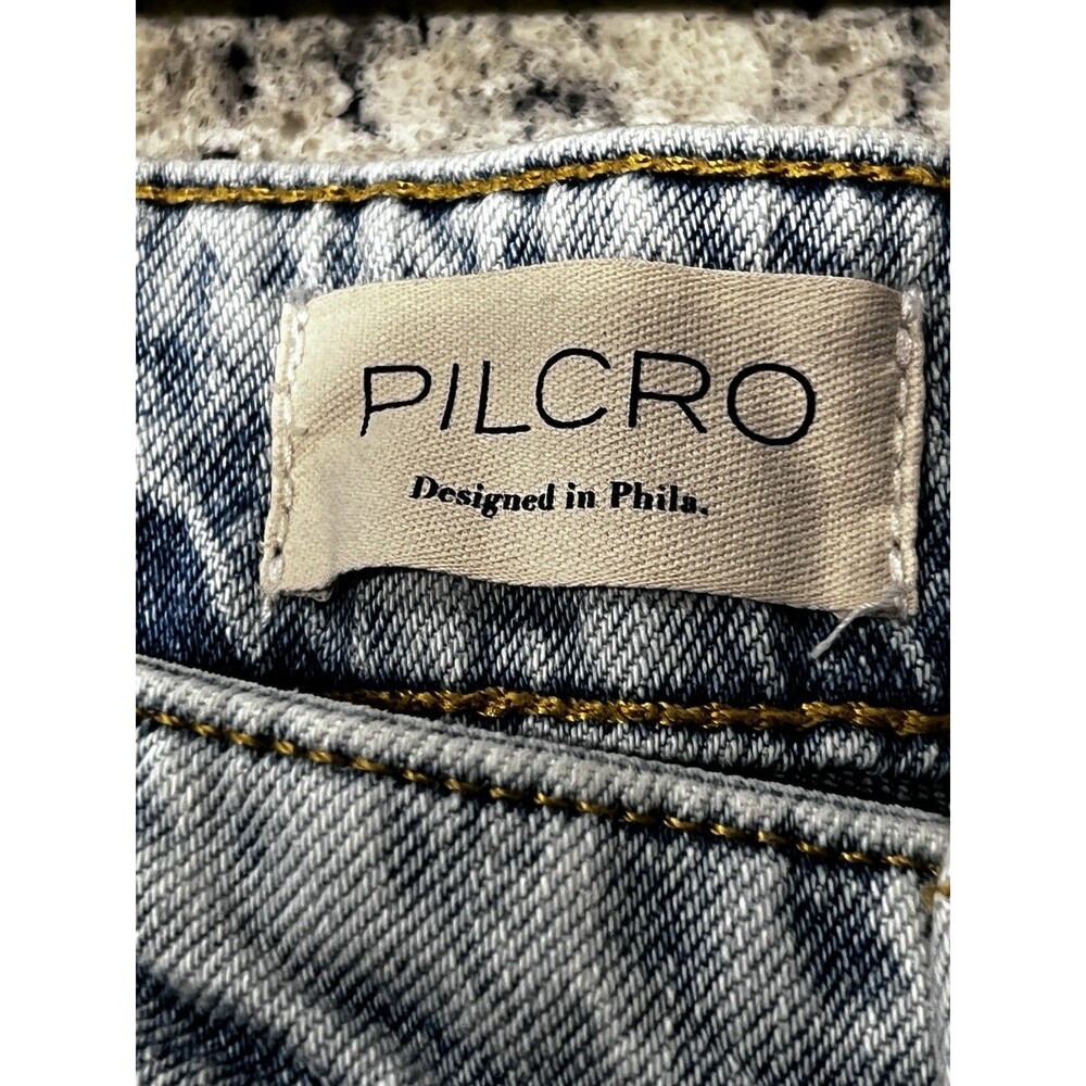 Pilcro Women’s Size 30 Acid Washed Wide Leg Jeans - Picture 7 of 13